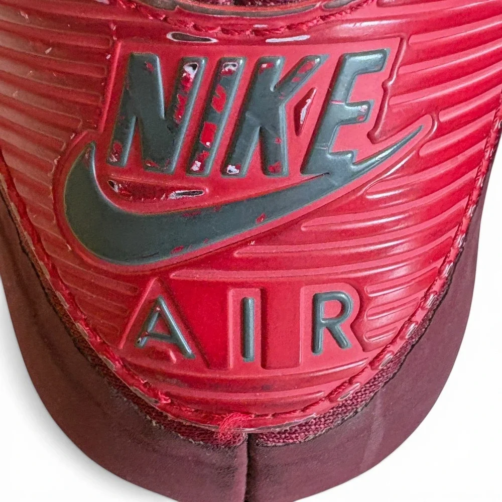 Nike Air Max 90 Ultra Red Burgundy Men's Size‎ 12 Running Shoes 819474-602